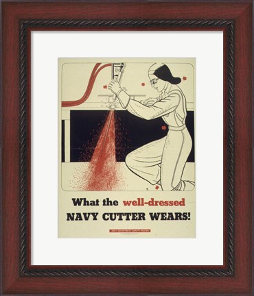 Framed What the Well Dressed Navy Cutter Wears Print