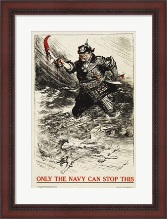 Framed Only the Navy Can Stop This Print