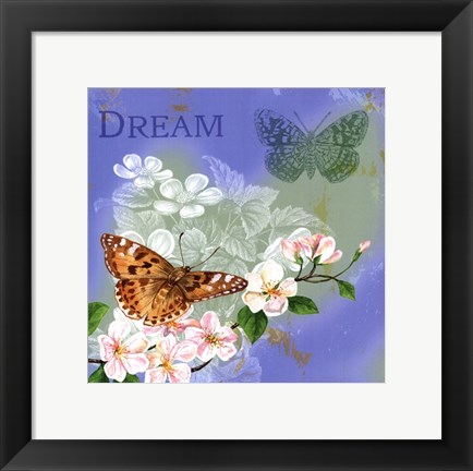 Framed Butterflies Inspire II Print