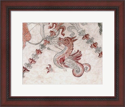 Framed Gothic dragon Print