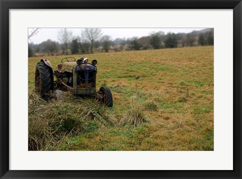 Framed Tractor photograph Print