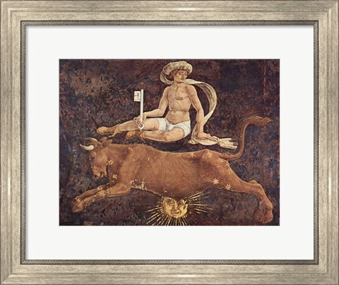 Framed Francesco del Cossa Taurus Print