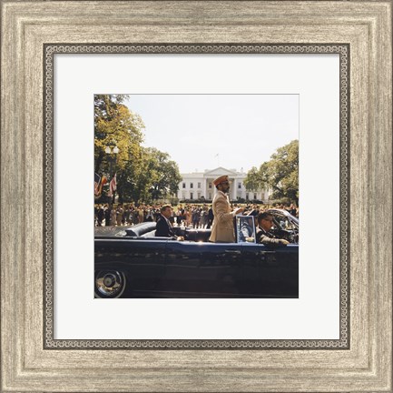 Framed Parade, Union Station to Blair House, President Kennedy Print