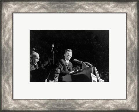 Framed President Addresses State Democratic Chairman George Farr Print