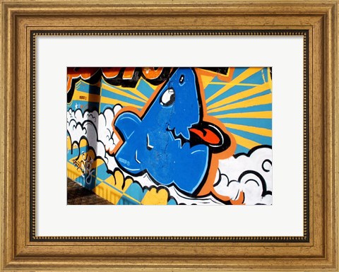 Framed Vitoria - Graffiti &amp; Murals Print