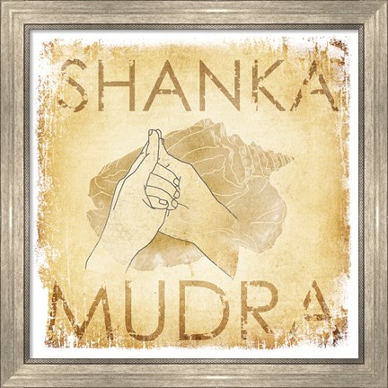 Framed Shanka Mudra (Conch) Print