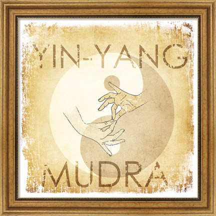 Framed Yin-Yang Mudra Print