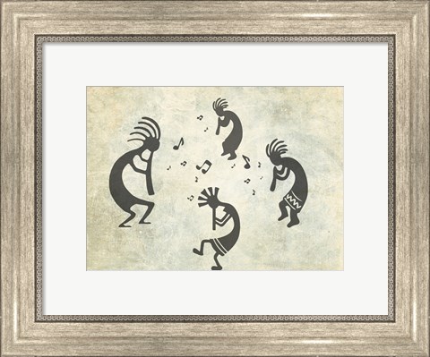 Framed Kokopelli Jam Session Print