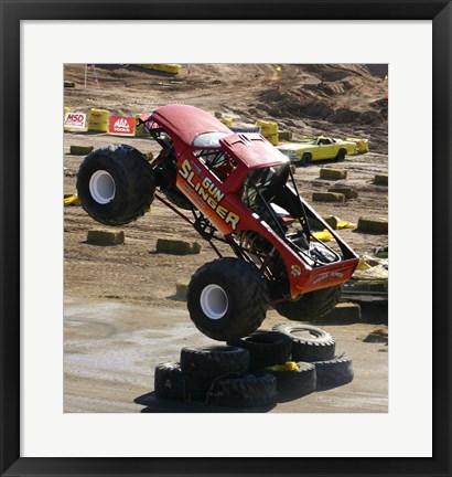 Framed Gunslinger Monster Truck Print