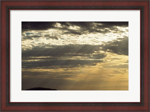 Framed Clouds Over Ayers Rock, Australia Print