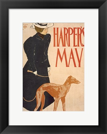 Framed Harper&#39;s May Print