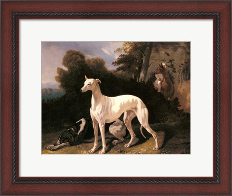 Framed Alfred Dedreux - A Greyhound In An Extensive Landscape Print