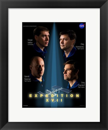 Framed Expedition 17 Crew Poster Print