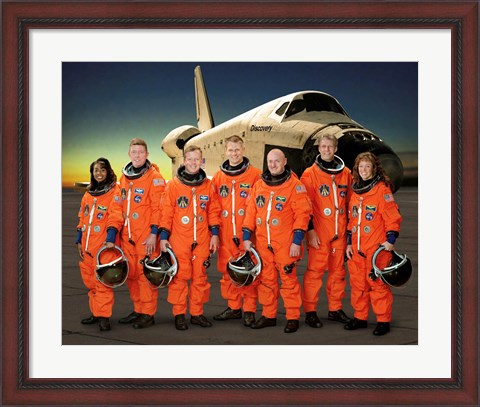 Framed STS 121 Crew Portrait Print