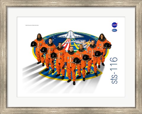 Framed STS 116 Mission Poster Print