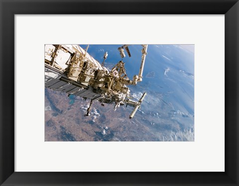 Framed ISS Panoramic View Day 5 Print