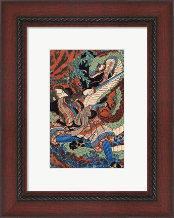 Framed Kuniyoshi Utagawa, Suikoden Series Print