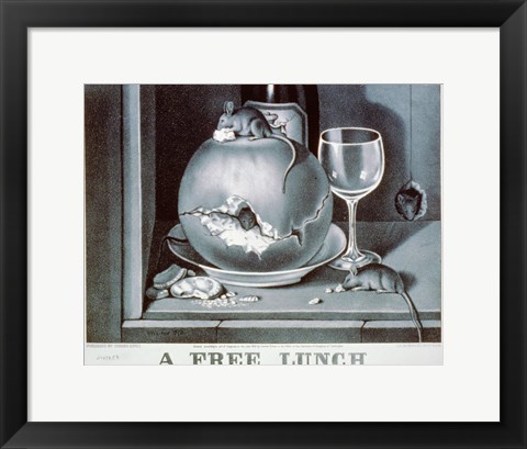 Framed Free Lunch Print