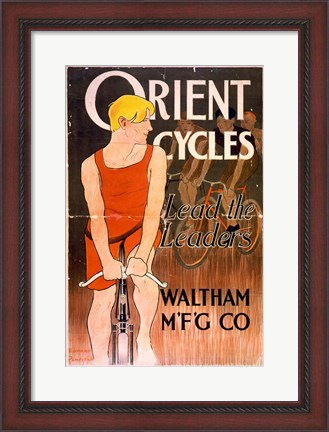Framed Orient Bicycles Print