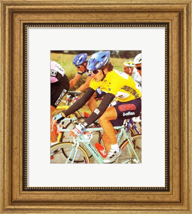 Framed Yvan Gotti  Tour de France 1995 Print