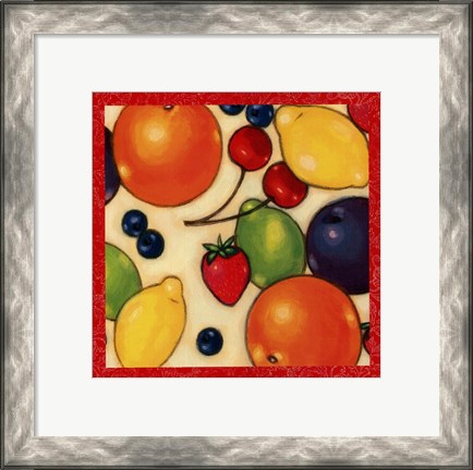 Framed Fruit Medley II Print