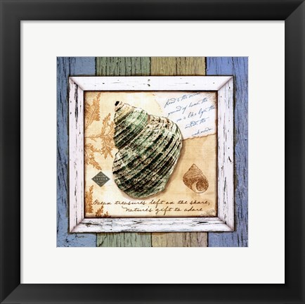 Framed Sea Treasures VI Print