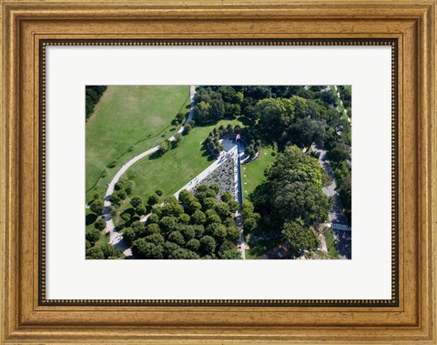 Framed Ariel view of the Korean War Monument Print