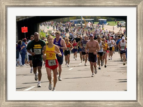 Framed Jersey Marathon 2011 Print