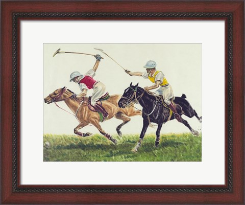 Framed Polo action Print