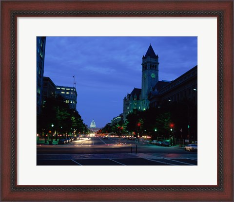 Framed Traffic on a road, Washington, D.C. Photograph Print