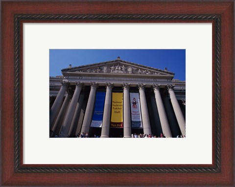 Framed Facade of the U.S. National Archives, Washington, D.C., USA Print