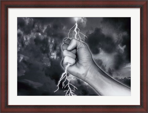 Framed Lightning Print