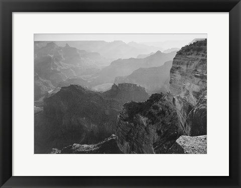 Framed View, looking down, Grand Canyon National Park, Arizona, 1933 Print