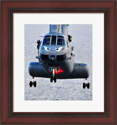 Framed Marine CH-46E helicopter Print