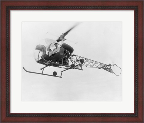 Framed Bell 47-OH-13 Print