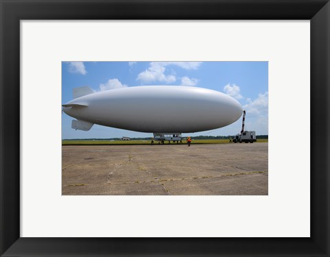 Framed US Navy Coast Guard Blimp Print