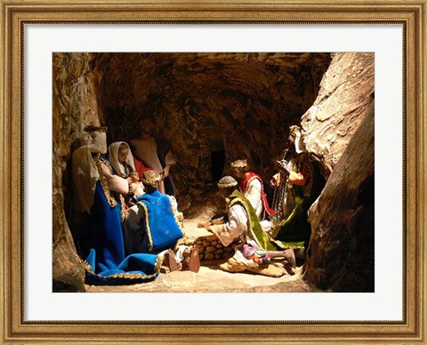 Framed Nativity Adoration of the Magi Print
