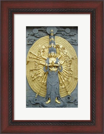 Framed Jiuhuashan Bodhisattva Print