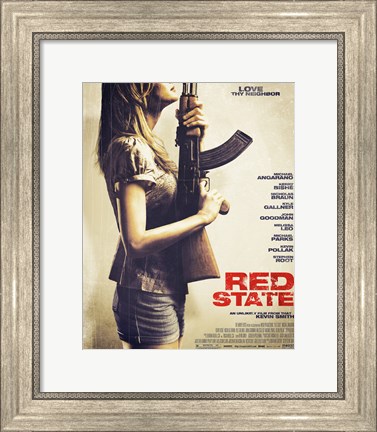 Framed Red State Print