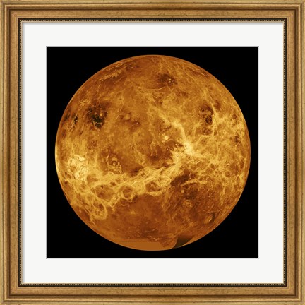 Framed Venus Globe Print