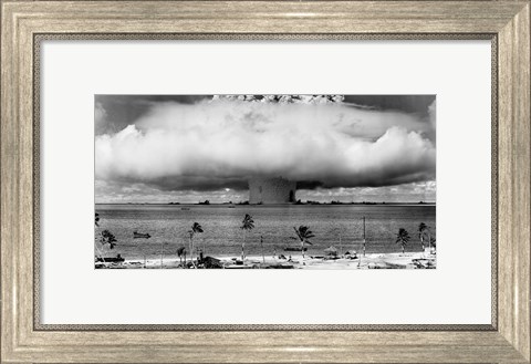 Framed Atom Bomb, Bikini Atoll Print