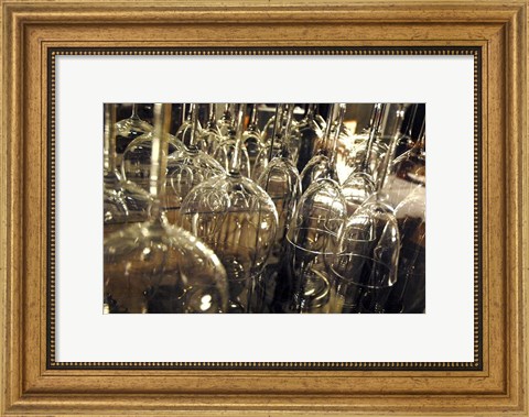 Framed Wine Glasses Print