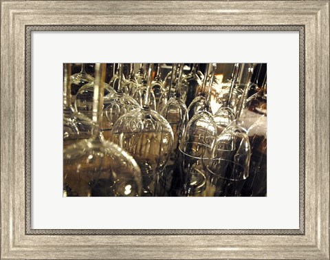 Framed Wine Glasses Print