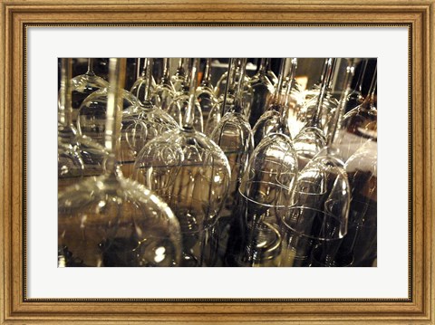 Framed Wine Glasses Print