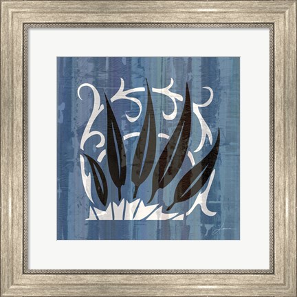 Framed Glyphic Tiles IV Print