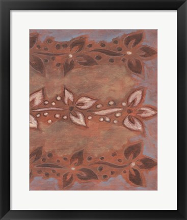 Framed Floral Vines II Print