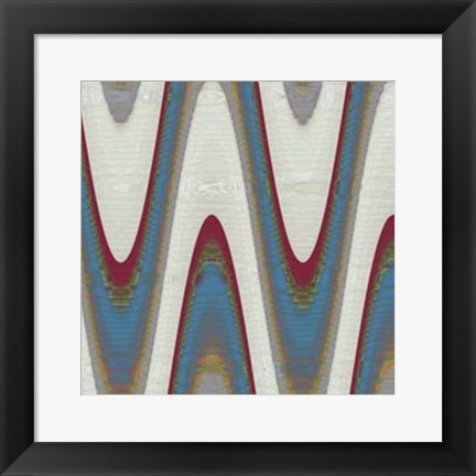 Framed Radio Waves II Print