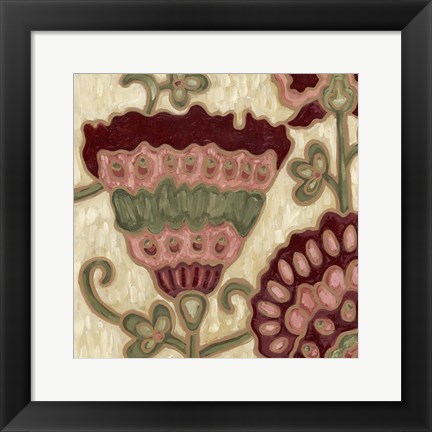 Framed Romantic Chintz II Print