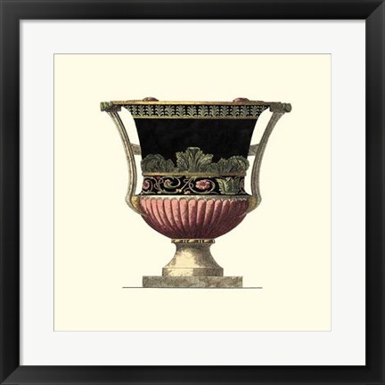 Framed Large Giardini Urn I Print