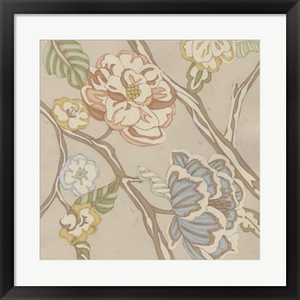 Framed Organza Chintz I Print